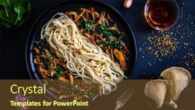  Presentation with soy sauce - Beautiful PPT layouts featuring asian-food-fried-soy-sauce backdrop and a tawny brown colored foreground