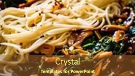  Presentation with soy sauce - Amazing slide deck having asian-food-fried-soy-sauce backdrop and a tawny brown colored foreground