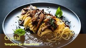  Presentation with soy - Colorful slides enhanced with asian-food-fried-soy-sauce backdrop and a tawny brown colored foreground