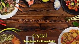  Presentation with free frames - Amazing slide set having asian food in bowls free backdrop and a tawny brown colored foreground