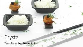  Presentation with asian food - Audience pleasing slides consisting of room wanted - cheerful family is packing things backdrop and a soft green colored foreground