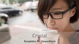  Presentation with taipei - Slides consisting of asian-girl-holding-cup background and a soft green colored foreground