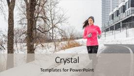  Presentation with winter storm - Amazing PPT layouts having asian girl wearing cold weather backdrop and a light gray colored foreground