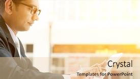  Presentation with modern building - Colorful presentation design enhanced with asian indian business people using backdrop and a lemonade colored foreground