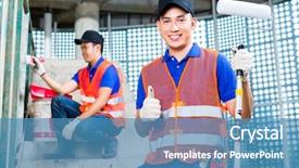  Presentation with asian paint - Presentation design enhanced with asian indonesian painter paint background and a teal colored foreground