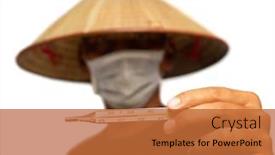  Presentation with chinese medical - Slide deck enhanced with asian-or-chinese-person-infected background and a red colored foreground