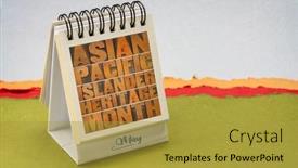  Presentation with cultural heritage - Presentation theme having asian-pacific-islander-heritage-month background and a gold colored foreground