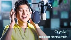  Presentation with asian music - Beautiful presentation featuring asian professional musician recording new backdrop and a ocean colored foreground