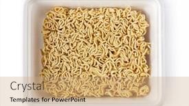  Presentation with instant noodles - Slide set consisting of asian-ramen-instant-noodles-isolated background and a coral colored foreground