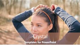  Presentation with ready - Amazing PPT layouts having asian-runner-getting-ready backdrop and a coral colored foreground