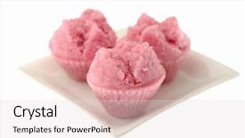  Presentation with rice cake - Amazing PPT theme having  backdrop and a  colored foreground