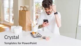  Presentation with food delivery - Amazing slide deck having asian sushi from home delivery backdrop and a white colored foreground