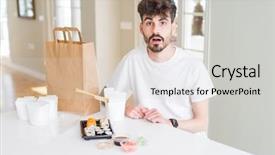  Presentation with sushi - Amazing presentation having asian sushi from home delivery backdrop and a light gray colored foreground