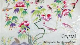  Presentation with asian paint - Amazing PPT layouts having asian traditional paintings wat phra backdrop and a light gray colored foreground