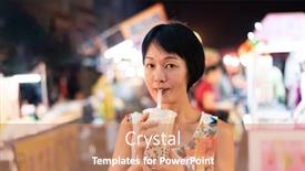  Presentation with bubble milk tea - Audience pleasing presentation design consisting of famous taiwanese bubble milk tea backdrop and a coral colored foreground