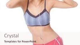  Presentation with asian music - Amazing slides having asian woman listening to music on white background backdrop and a lemonade colored foreground