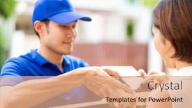  Presentation with electronic - Colorful slide set enhanced with asian-woman-sign-electronic-signature backdrop and a coral colored foreground