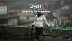  Presentation with weather - Audience pleasing PPT layouts consisting of asian-woman-with-an-umbrella backdrop and a gray colored foreground