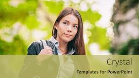  Presentation with work secretary asia - Beautiful PPT layouts featuring asian-woman-young-beautiful-adult backdrop and a yellow colored foreground