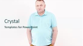  Presentation with elderly depression - Cool new PPT theme with aside against white wall - depression backdrop and a cool aqua colored foreground