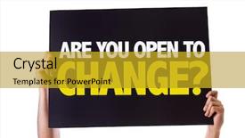  Presentation with opportunity - Colorful presentation theme enhanced with ask opportunity growth - are you open to change backdrop and a gold colored foreground