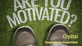  Presentation with green grass artificial top - Colorful slide set enhanced with ask opportunity growth - top view of sneakers backdrop and a tawny brown colored foreground