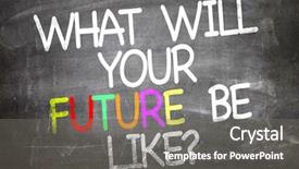  Presentation with opportunity - Slides enhanced with ask opportunity growth - what will your future be background and a gray colored foreground