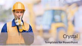  Presentation with foundation engineering construction - Cool new PPT theme with ask to be quiet silence backdrop and a lemonade colored foreground