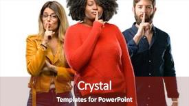  Presentation with three - Audience pleasing slides consisting of ask to be quiet silence backdrop and a tawny brown colored foreground