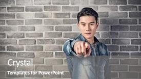  Presentation with dont give up - PPT layouts consisting of ask want - young man give you background and a  colored foreground