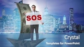  Presentation with lord help - Presentation design featuring asking for help with sos background and a teal colored foreground