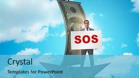  Presentation with humaniti help - Colorful presentation theme enhanced with asking for help with sos backdrop and a  colored foreground