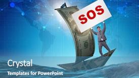  Presentation with power to help - Presentation featuring asking for help with sos background and a teal colored foreground