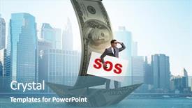  Presentation with humaniti help - Audience pleasing slide set consisting of asking for help with sos backdrop and a teal colored foreground