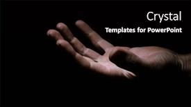  Presentation with dark - Slides featuring asking-hands-of-a-working background and a black colored foreground