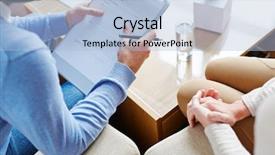  Presentation with questions - Amazing slide set having asking her questions necessary backdrop and a light blue colored foreground