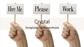  Presentation with saying - Slides consisting of male fists saying hire background and a cream colored foreground