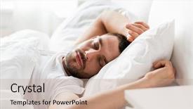  Presentation with rest - Colorful theme enhanced with asleep - people bedtime and rest concept backdrop and a coral colored foreground