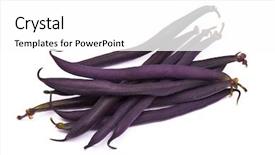  Presentation with kidney bean - PPT theme with asparagus kidney bean studio white background and a white colored foreground