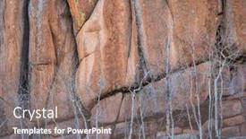  Presentation with spirit - Presentation design with aspen-and-granite-rock-formation background and a gray colored foreground
