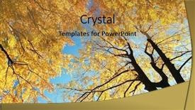  Presentation with fall - Audience pleasing presentation design consisting of view of red rock formations in san rafael swell with blue sky s the and clouds backdrop and a teal colored foreground