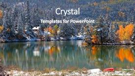  Presentation with solar tree evening landscape - Theme with aspen trees mountains - amazing landscape in colorado background and a  colored foreground