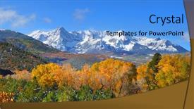  Presentation with panorama from bryce canyon national - Slide deck consisting of aspen trees mountains - panoramic view of gunnison national background and a light blue colored foreground