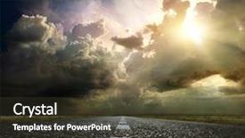  Presentation with asphalt road - Audience pleasing PPT layouts consisting of asphalt country road backdrop and a tawny brown colored foreground