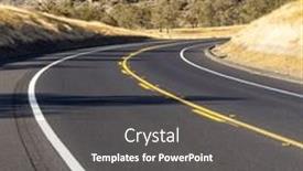  Presentation with states - Slide deck consisting of asphalt-road-and-countryside-landscape background and a gray colored foreground