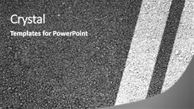  Presentation with asphalt road animtion - Amazing slide set having sunset in portuguese waters atlantic azores portugal backdrop and a dark gray colored foreground