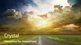  Presentation with asphalt road - Amazing PPT layouts having asphalt road shallow depth backdrop and a tawny brown colored foreground