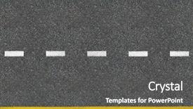  Presentation with asphalt road - Amazing slide set having asphalt road top view backdrop and a dark gray colored foreground