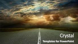  Presentation with storm clouds - PPT layouts having lith - fit woman doing aerobics gymnastics background and a light gray colored foreground