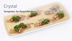  Presentation with meat - 